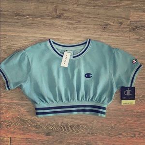 NWT Pacsun Champion light blue crop top S, M, & L